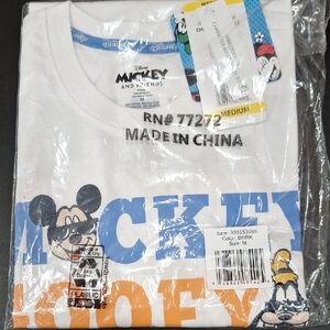 Disney Mickey and Friends White and Blue Tee